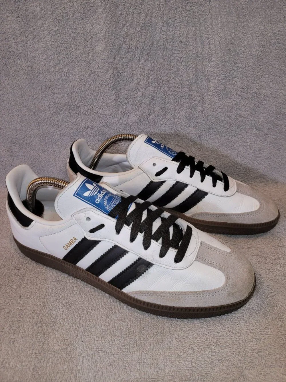 Adidas Samba OG Women's Size 9.5 White Black Brown Gum Sneakers IG9030 (#1019)